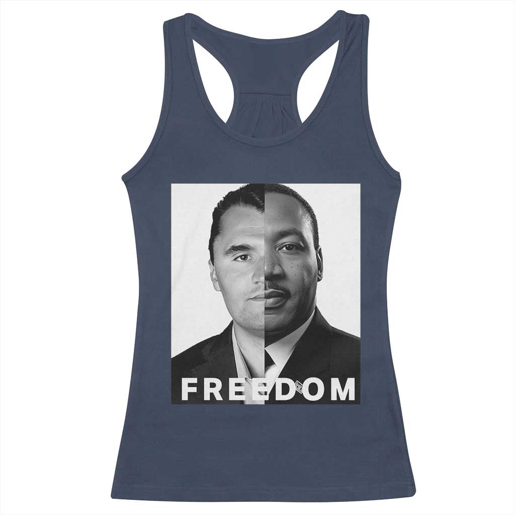 Freedom Charlie Kirk Racerback Tank Top Martin Luther King Jr - Wonder Print Shop