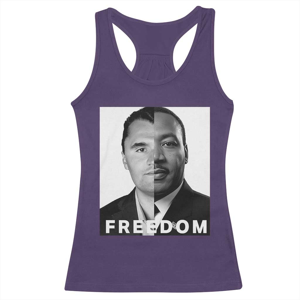 Freedom Charlie Kirk Racerback Tank Top Martin Luther King Jr - Wonder Print Shop
