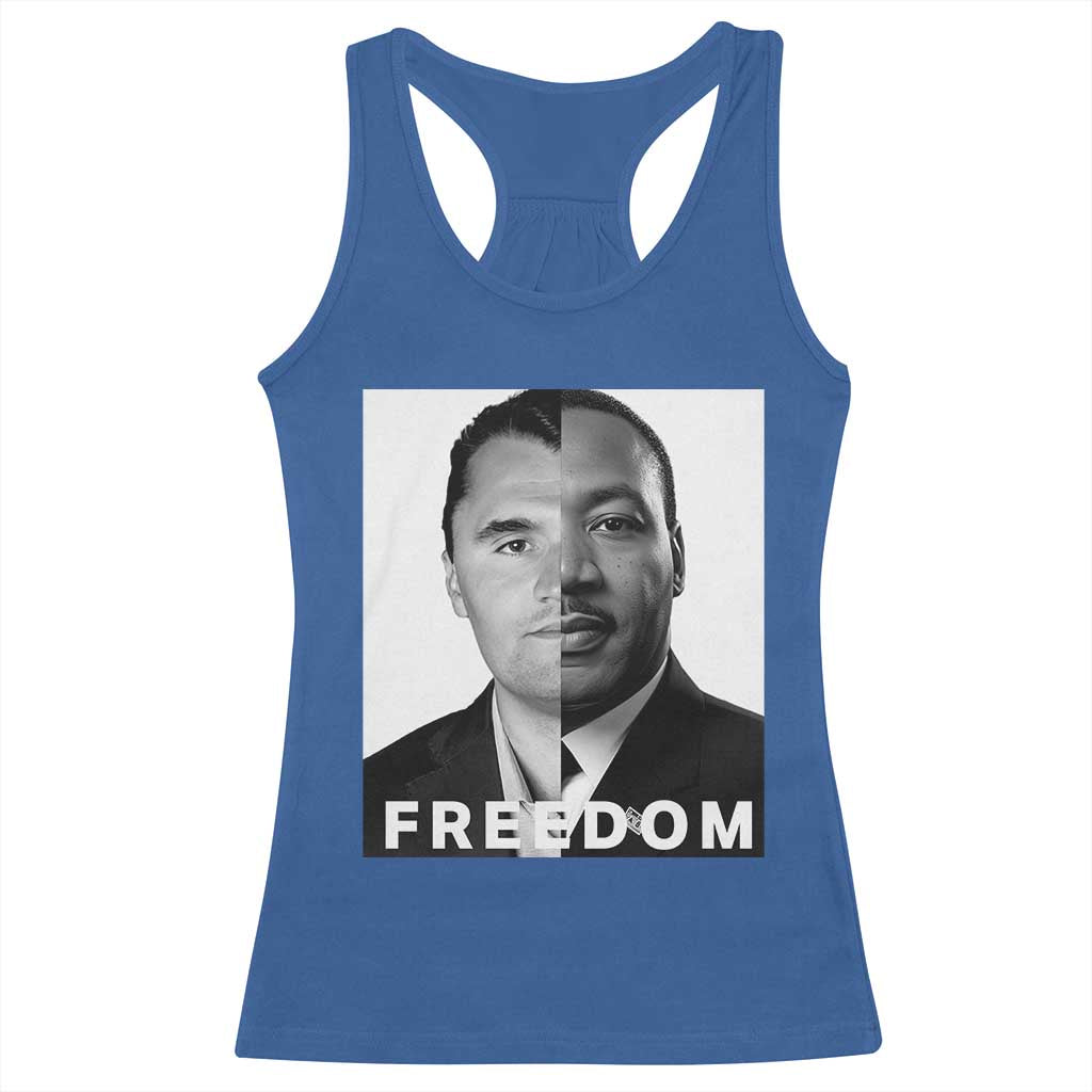 Freedom Charlie Kirk Racerback Tank Top Martin Luther King Jr - Wonder Print Shop