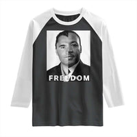 Freedom Charlie Kirk Raglan Shirt Martin Luther King Jr - Wonder Print Shop