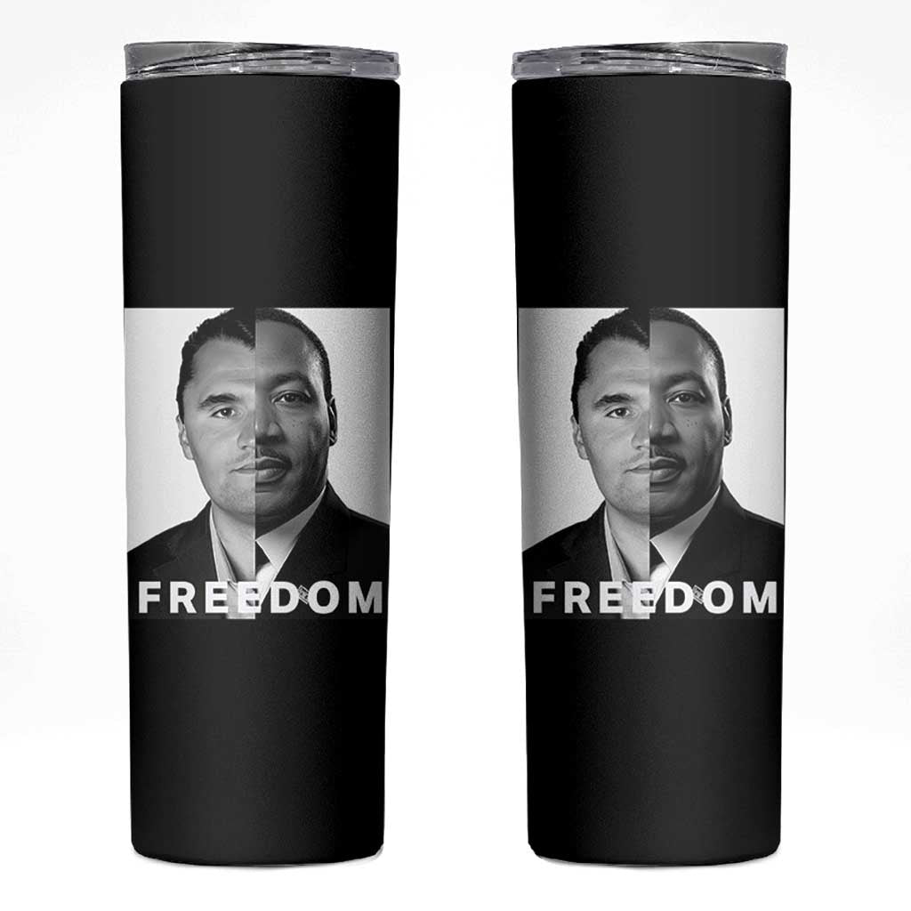 Freedom Charlie Kirk Skinny Tumbler Martin Luther King Jr - Wonder Print Shop