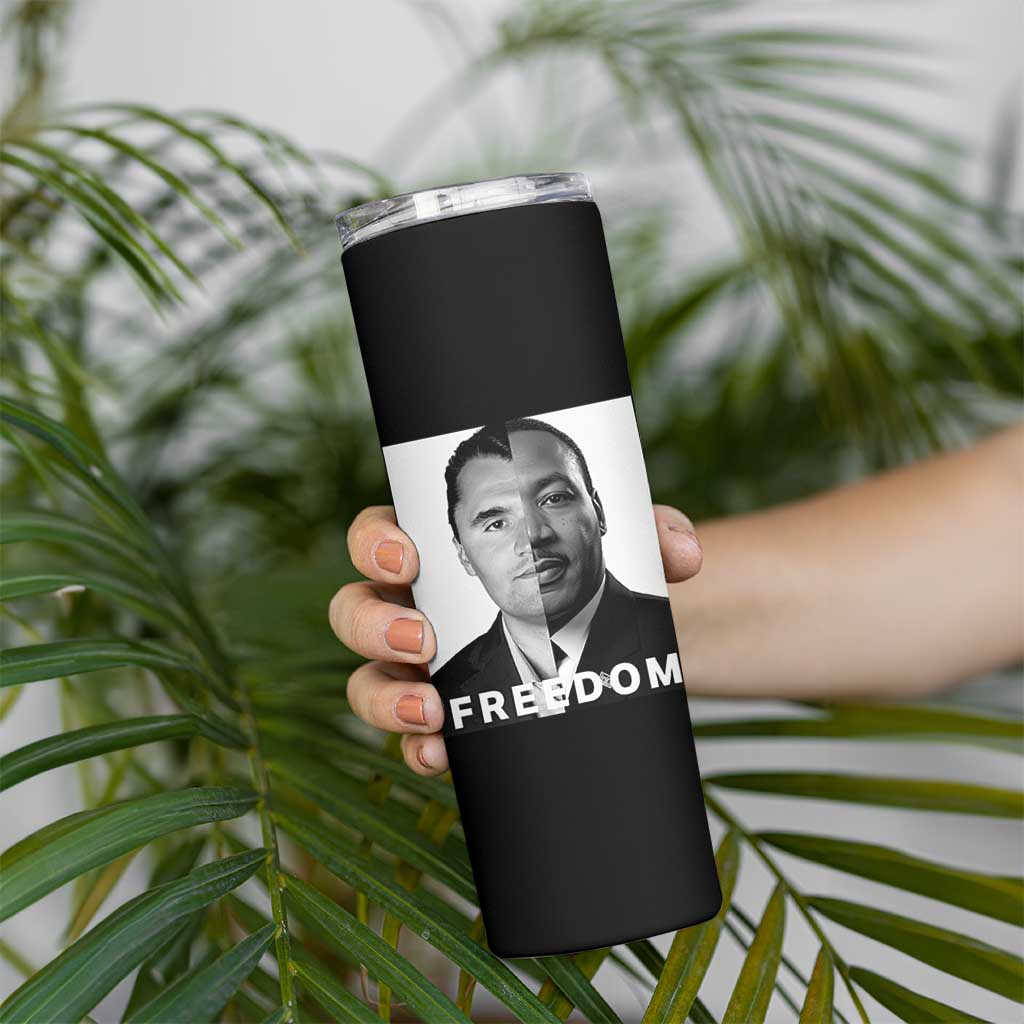 Freedom Charlie Kirk Skinny Tumbler Martin Luther King Jr - Wonder Print Shop