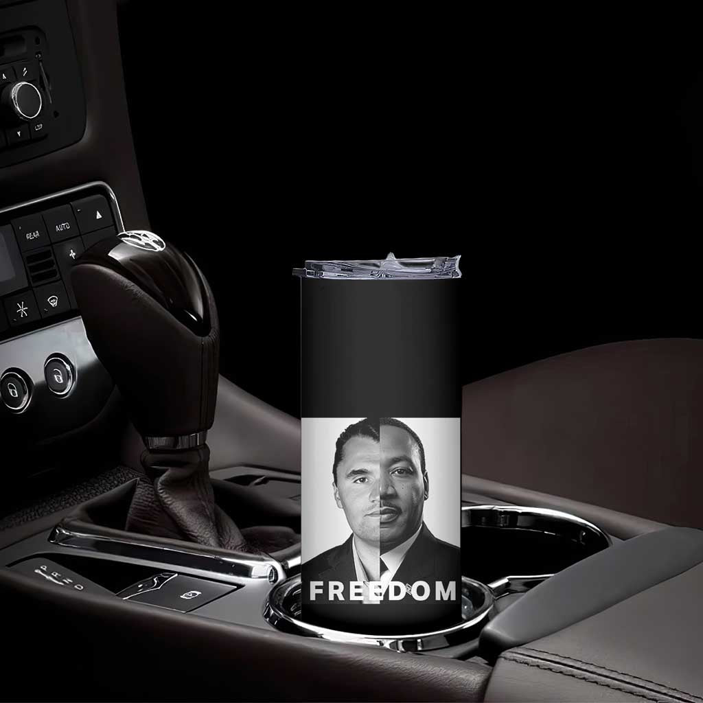 Freedom Charlie Kirk Skinny Tumbler Martin Luther King Jr - Wonder Print Shop