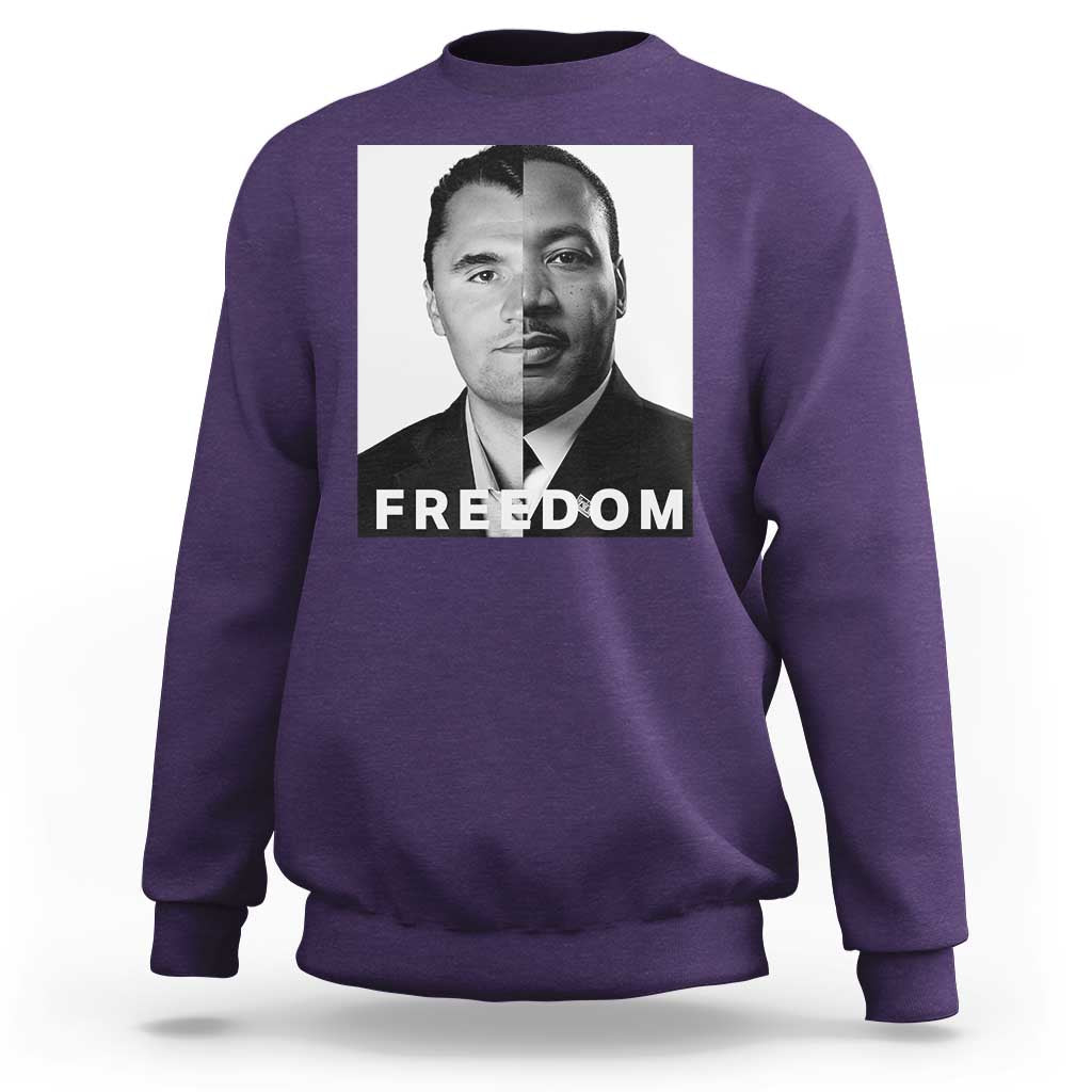 Freedom Charlie Kirk Sweatshirt Martin Luther King Jr - Wonder Print Shop