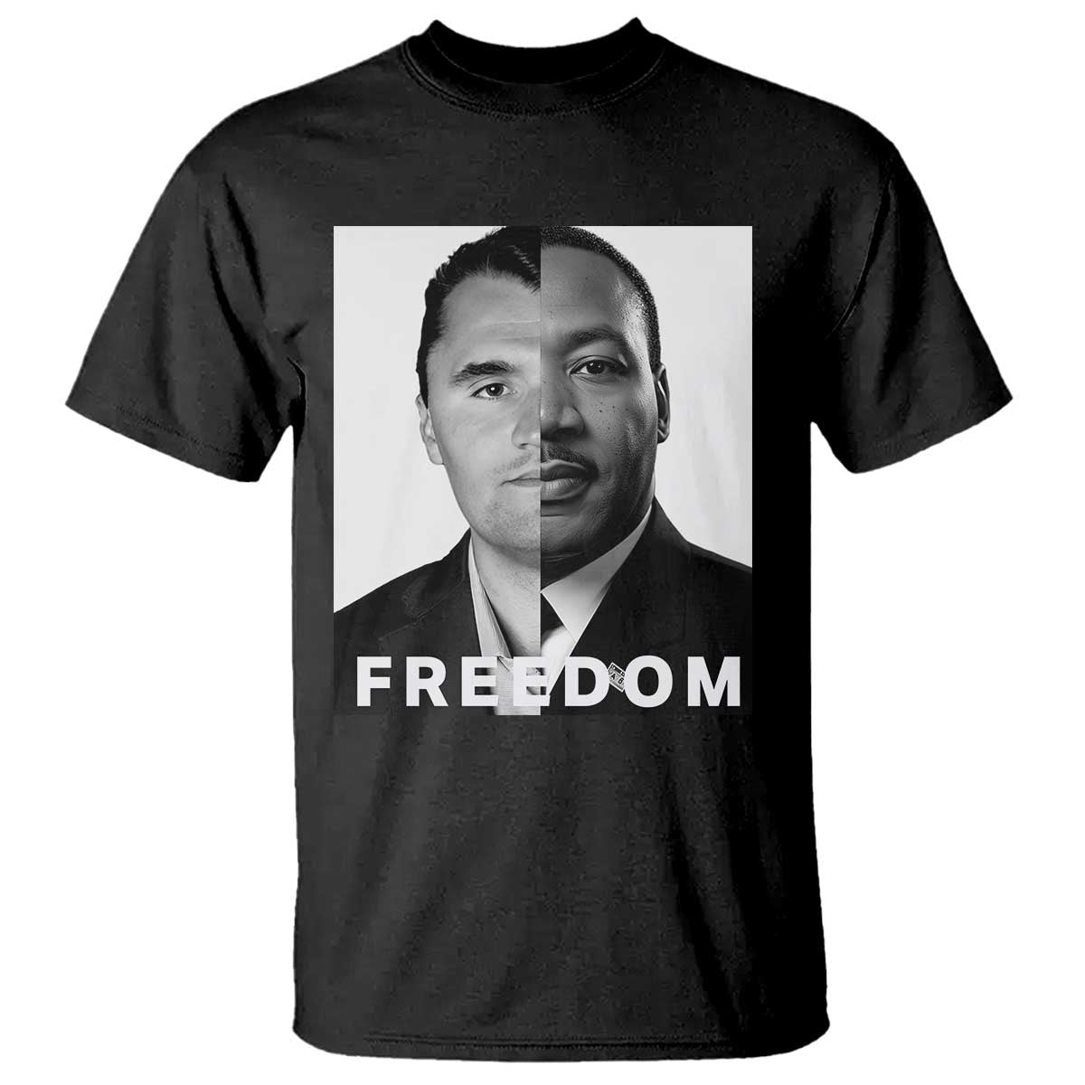 Freedom Charlie Kirk T Shirt Martin Luther King Jr - Wonder Print Shop
