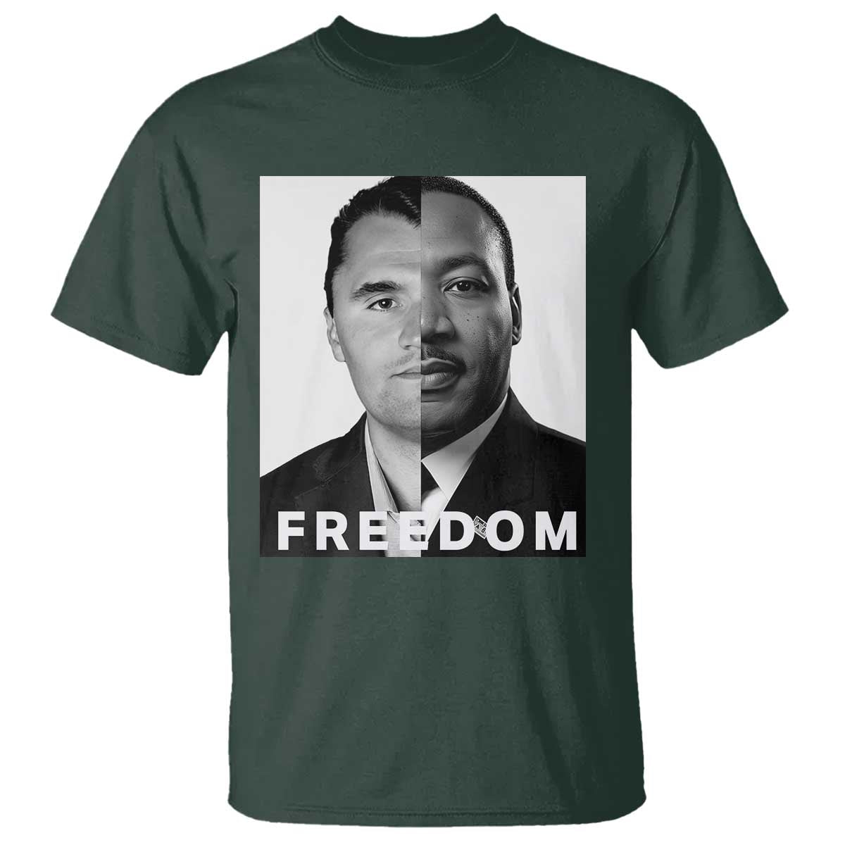 Freedom Charlie Kirk T Shirt Martin Luther King Jr - Wonder Print Shop