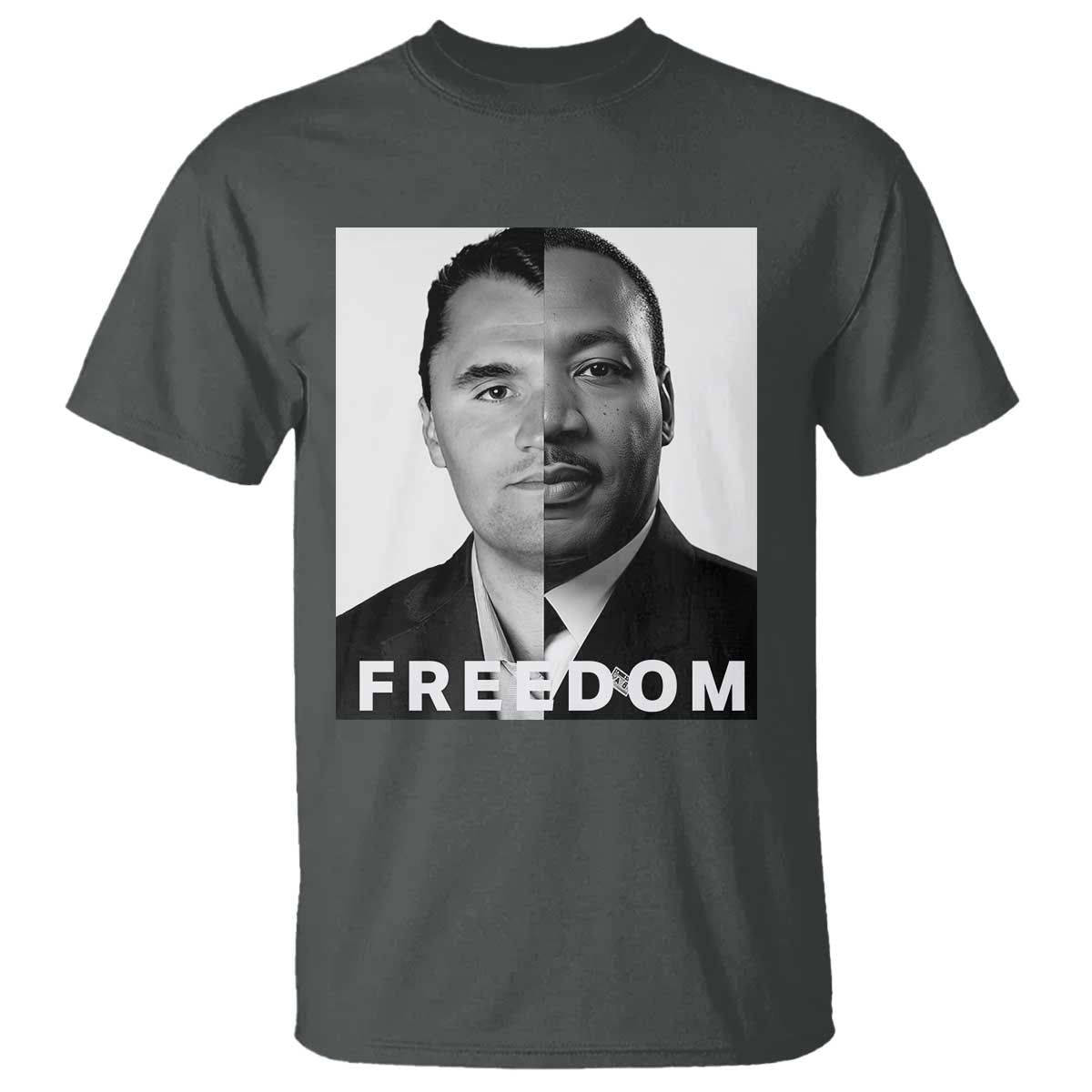 Freedom Charlie Kirk T Shirt Martin Luther King Jr - Wonder Print Shop