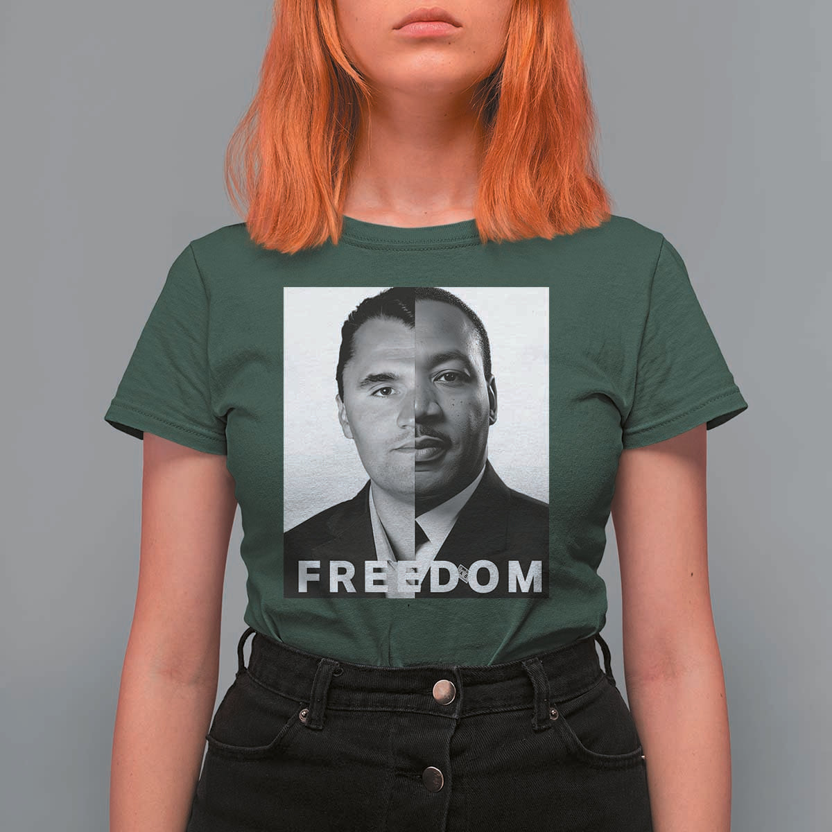 Freedom Charlie Kirk T Shirt For Women Martin Luther King Jr - Wonder Print Shop