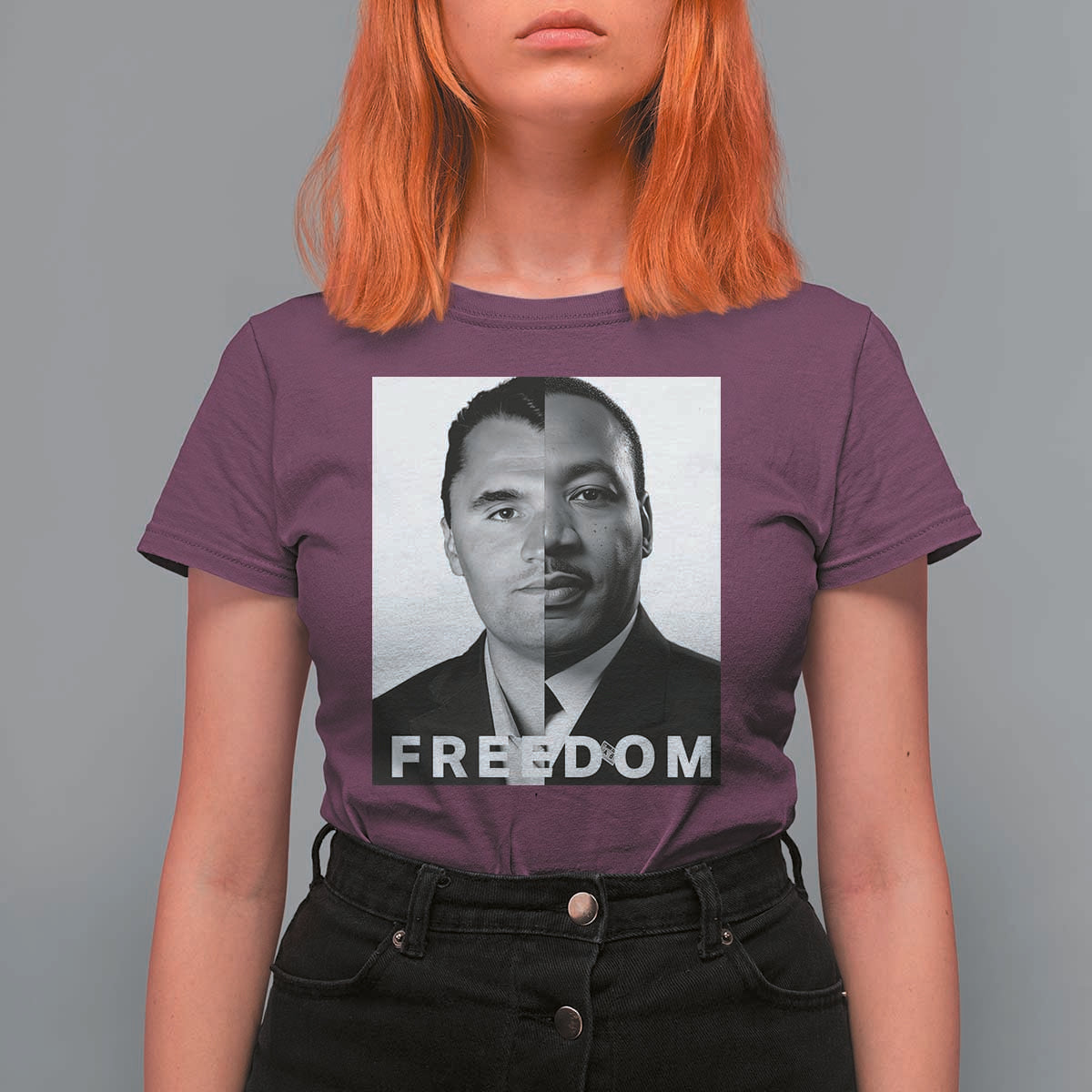 Freedom Charlie Kirk T Shirt For Women Martin Luther King Jr - Wonder Print Shop