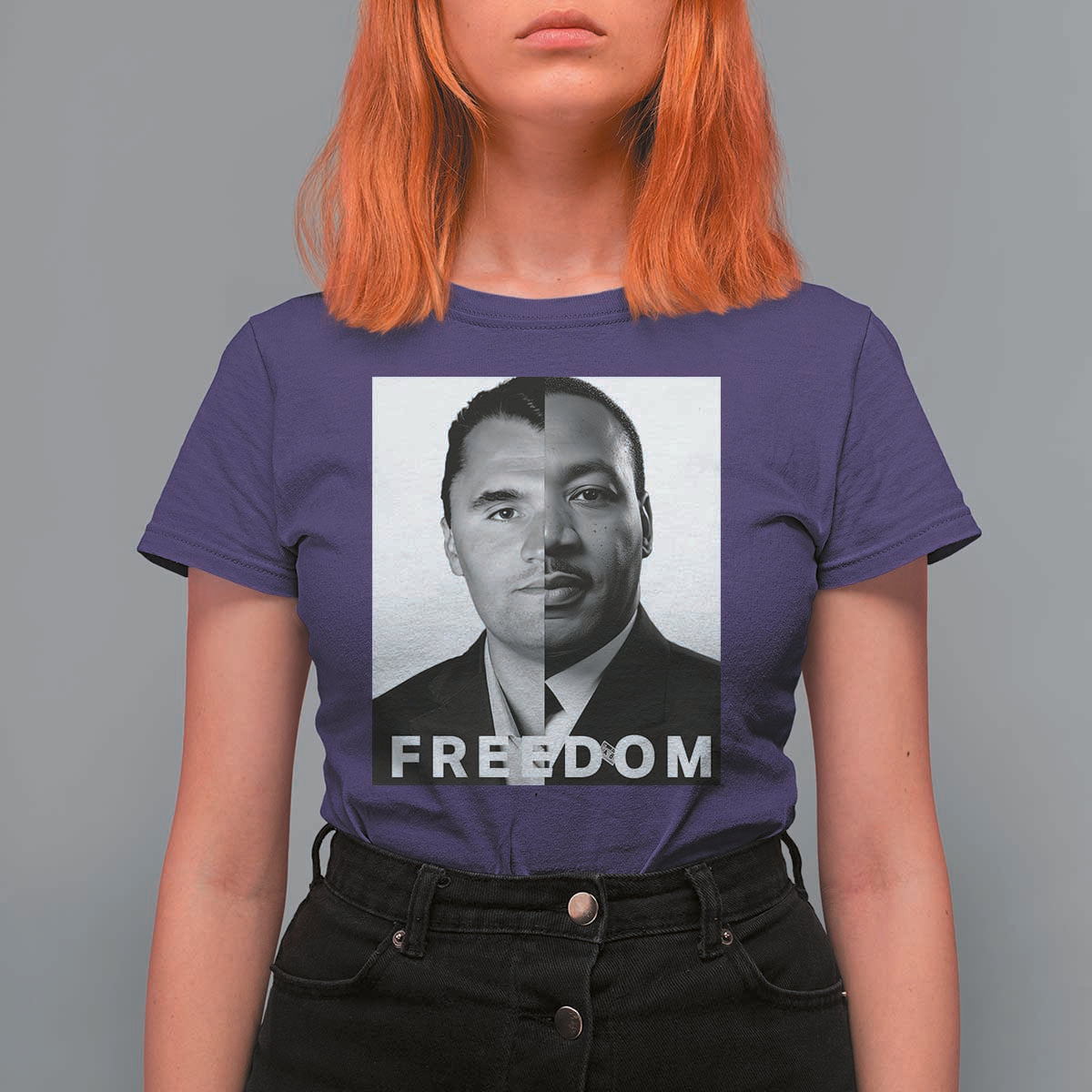Freedom Charlie Kirk T Shirt For Women Martin Luther King Jr - Wonder Print Shop