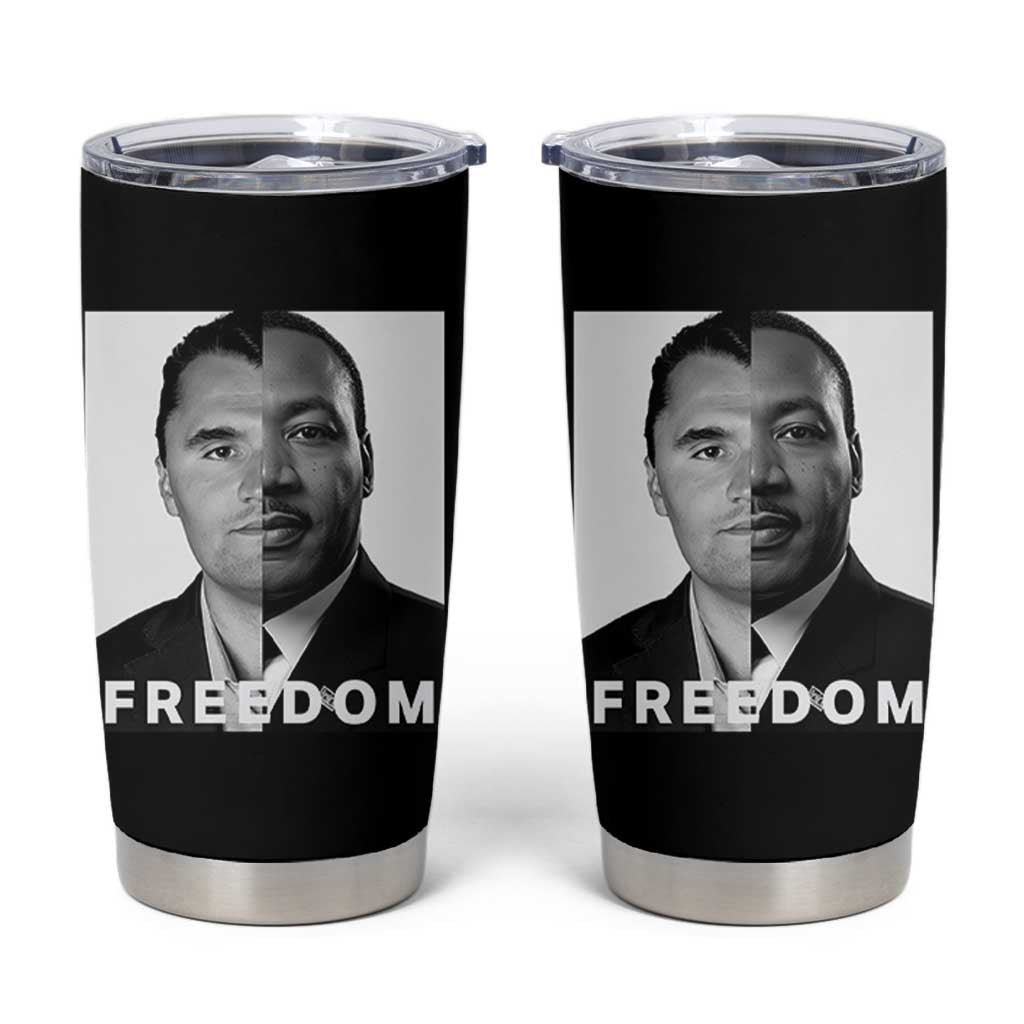 Freedom Charlie Kirk Tumbler Cup Martin Luther King Jr - Wonder Print Shop