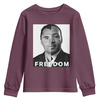 Freedom Charlie Kirk Youth Sweatshirt Martin Luther King Jr - Wonder Print Shop