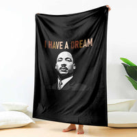 Martin Luther King Jr Throw Blanket I Have a Dream Cool Melanin Black History - Wonder Print Shop