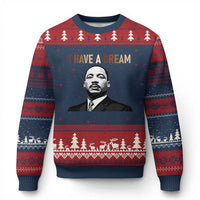 Martin Luther King Jr Ugly Christmas Sweater I Have a Dream Cool Melanin Black History - Wonder Print Shop