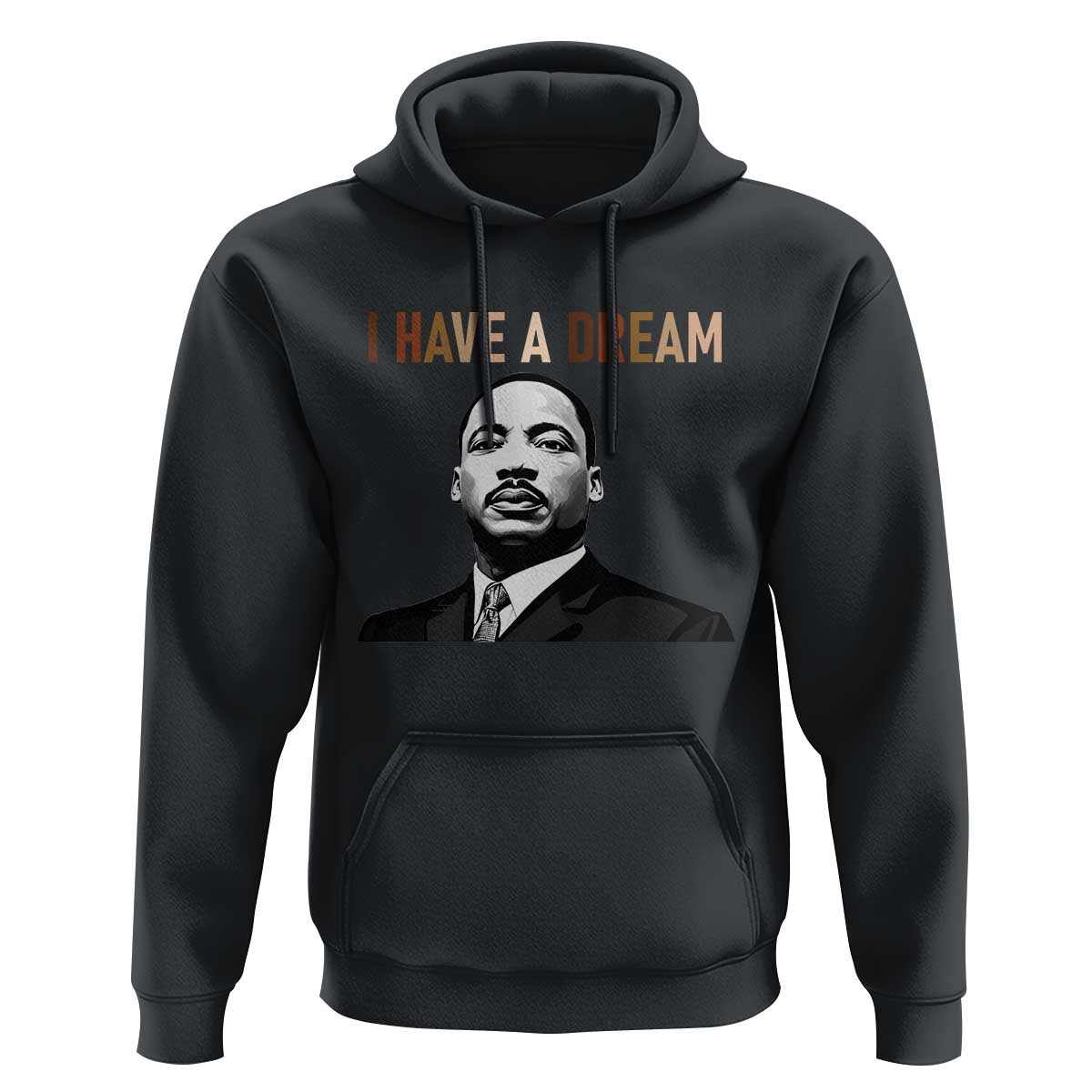 Martin Luther King Jr Hoodie I Have a Dream Cool Melanin Black History - Wonder Print Shop