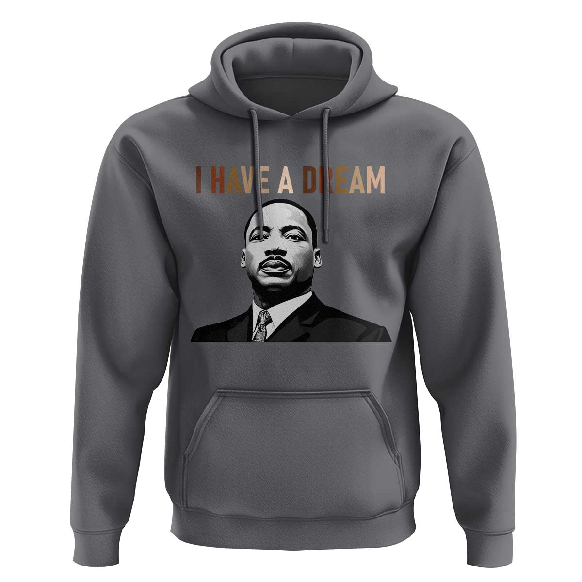 Martin Luther King Jr Hoodie I Have a Dream Cool Melanin Black History - Wonder Print Shop