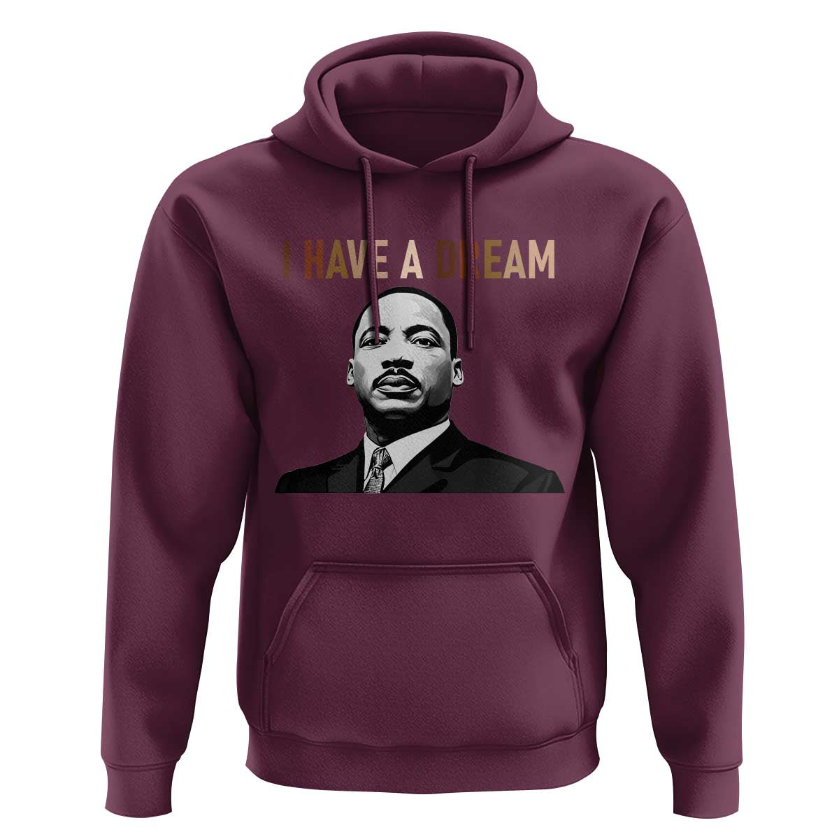 Martin Luther King Jr Hoodie I Have a Dream Cool Melanin Black History - Wonder Print Shop