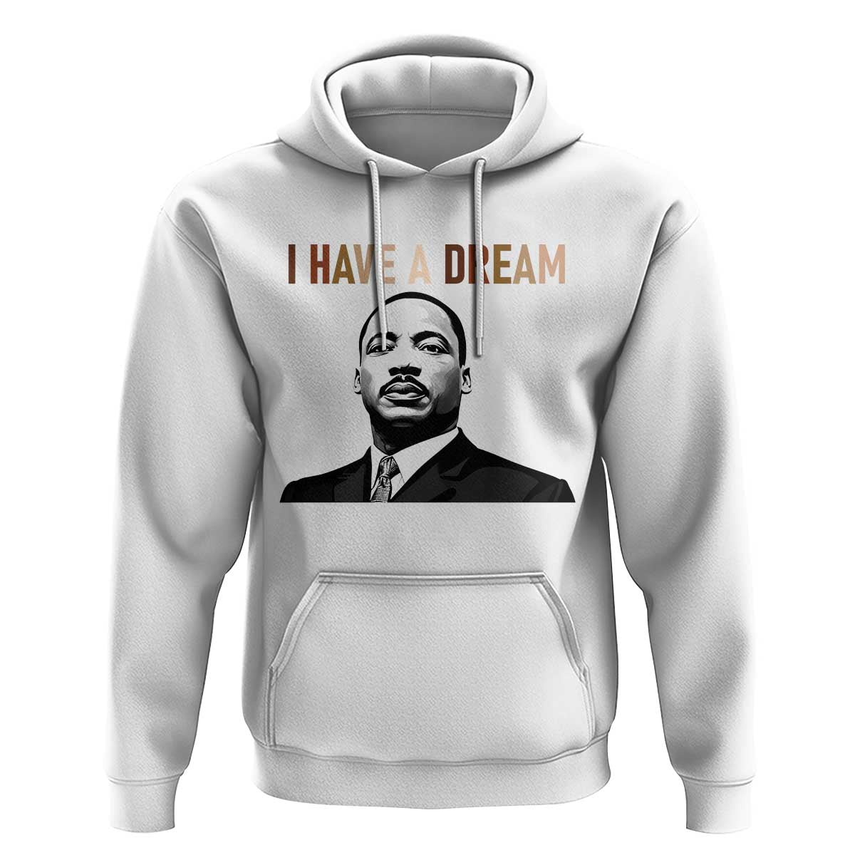Martin Luther King Jr Hoodie I Have a Dream Cool Melanin Black History - Wonder Print Shop