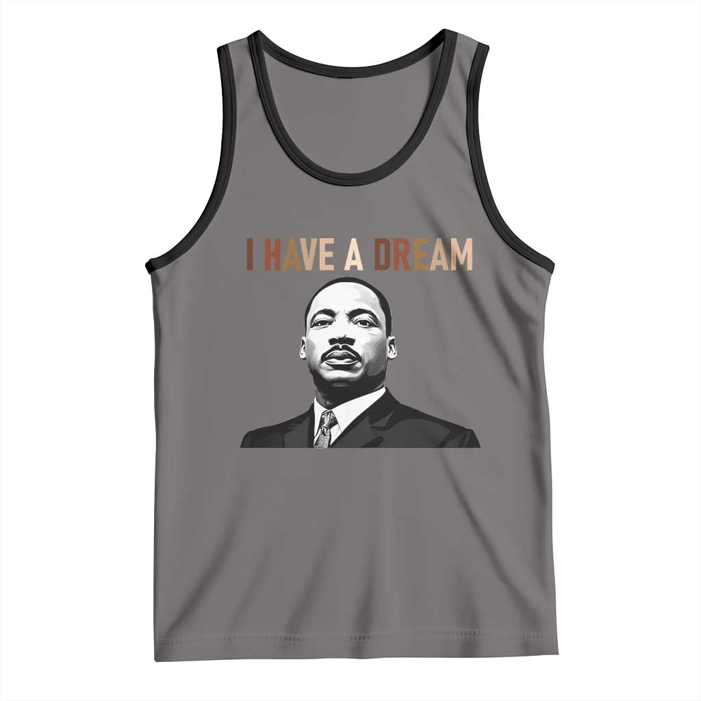 Martin Luther King Jr Tank Top I Have a Dream Cool Melanin Black History - Wonder Print Shop