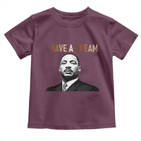 Martin Luther King Jr Toddler T Shirt I Have a Dream Cool Melanin Black History - Wonder Print Shop