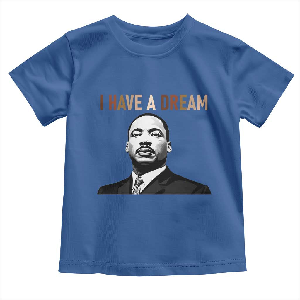 Martin Luther King Jr Toddler T Shirt I Have a Dream Cool Melanin Black History - Wonder Print Shop