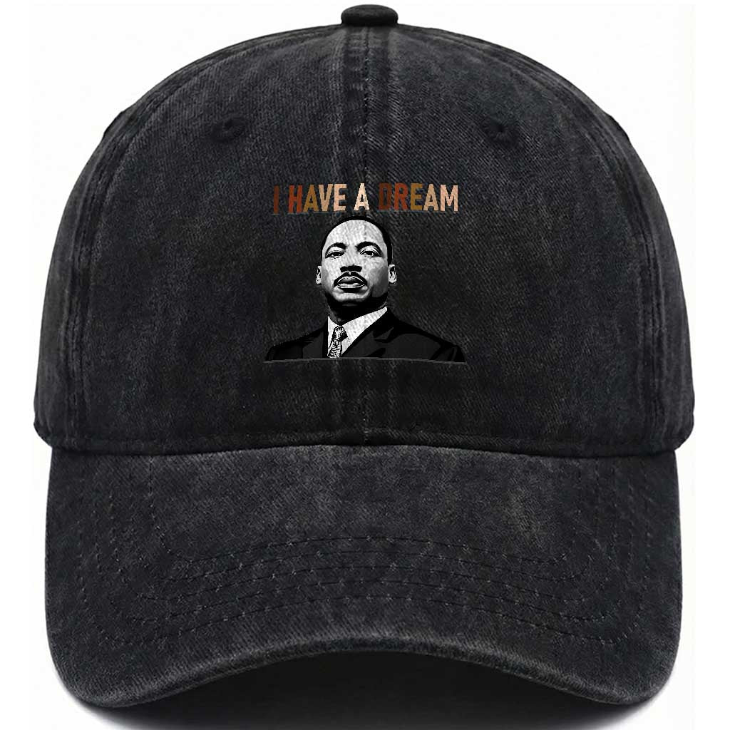 Martin Luther King Jr Washed Cotton Baseball Cap I Have a Dream Cool Melanin Black History