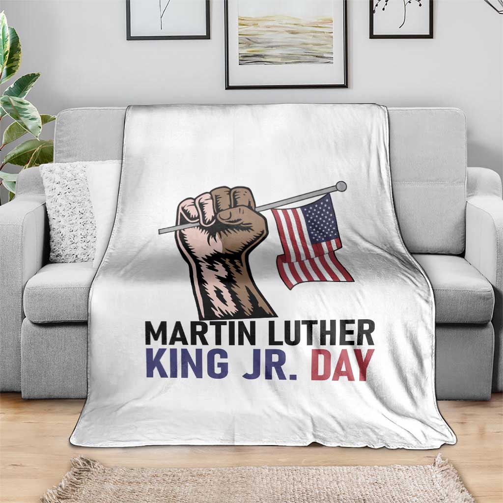 Martin Luther King Jr Throw Blanket Black History Month - Wonder Print Shop