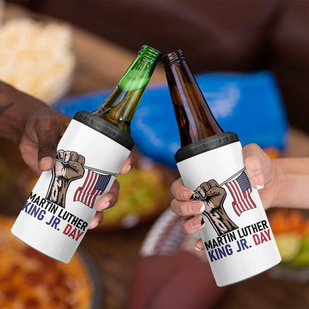 Martin Luther King Jr 4 in 1 Can Cooler Tumbler Black History Month - Wonder Print Shop