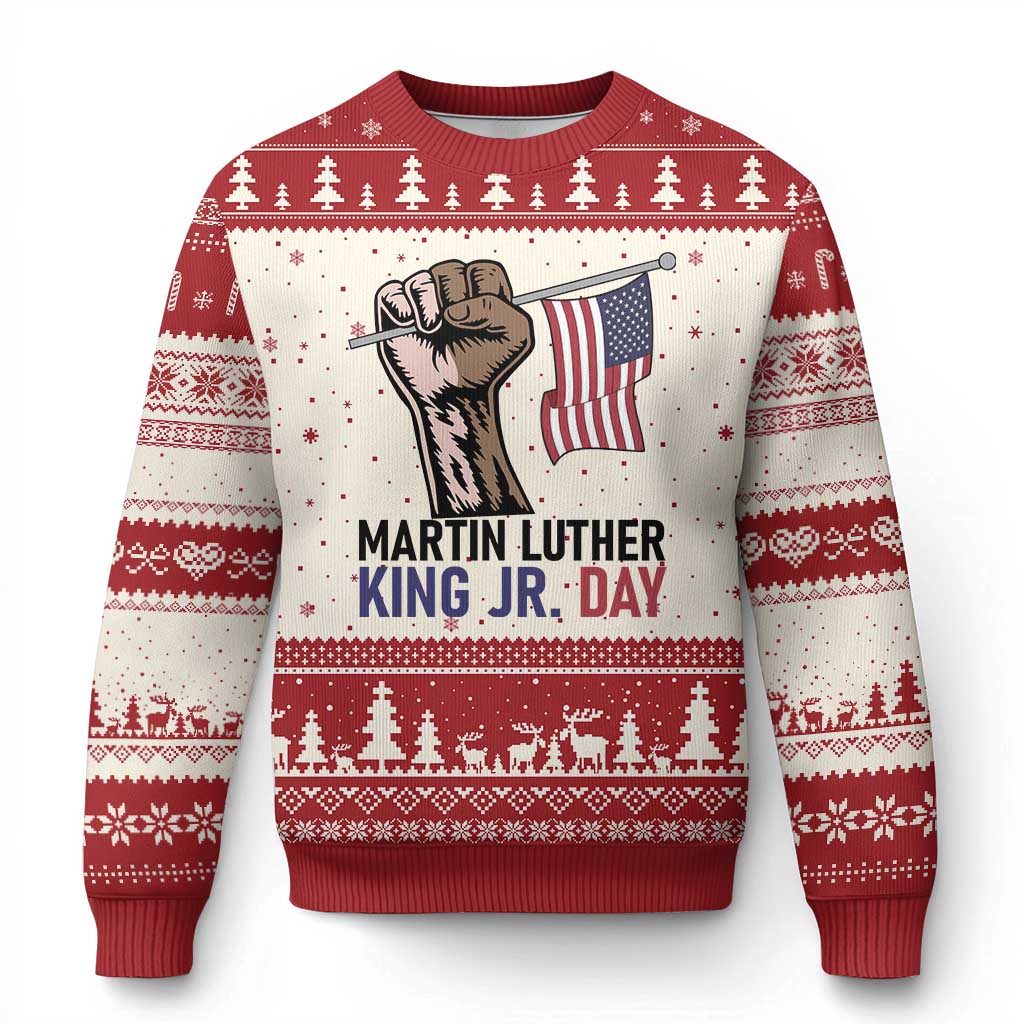 Martin Luther King Jr Ugly Christmas Sweater Black History Month - Wonder Print Shop