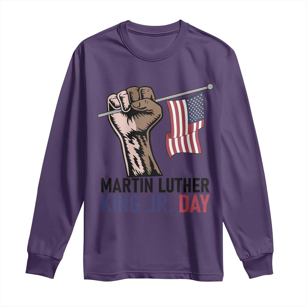 Martin Luther King Jr Long Sleeve Shirt Black History Month - Wonder Print Shop