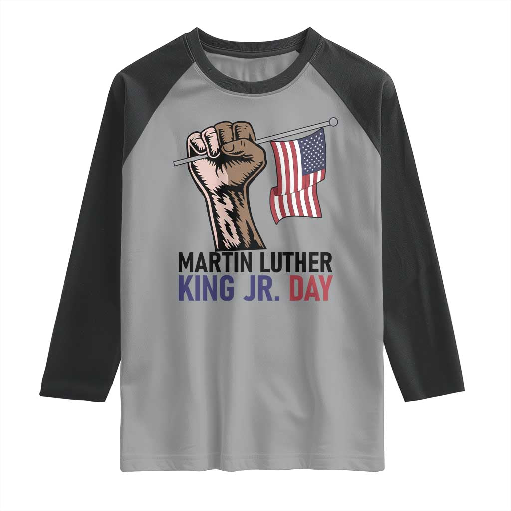 Martin Luther King Jr Raglan Shirt Black History Month - Wonder Print Shop