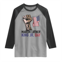 Martin Luther King Jr Raglan Shirt Black History Month - Wonder Print Shop