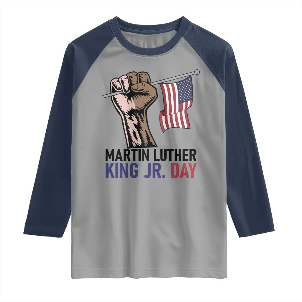 Martin Luther King Jr Raglan Shirt Black History Month - Wonder Print Shop