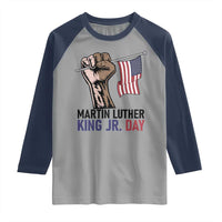 Martin Luther King Jr Raglan Shirt Black History Month - Wonder Print Shop