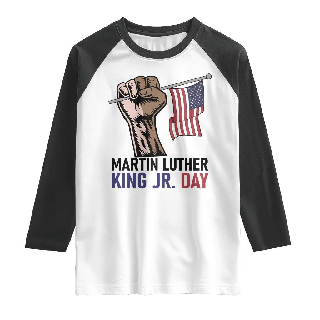 Martin Luther King Jr Raglan Shirt Black History Month - Wonder Print Shop