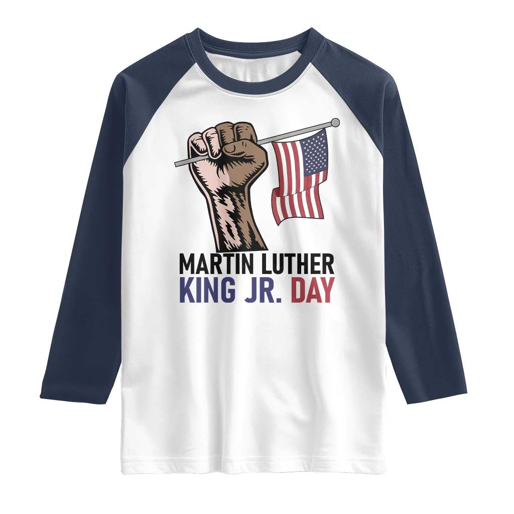 Martin Luther King Jr Raglan Shirt Black History Month - Wonder Print Shop