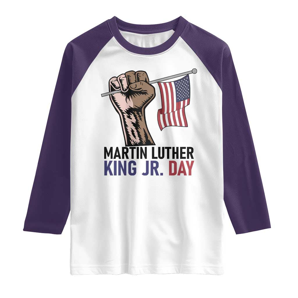 Martin Luther King Jr Raglan Shirt Black History Month - Wonder Print Shop