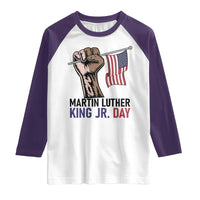 Martin Luther King Jr Raglan Shirt Black History Month - Wonder Print Shop