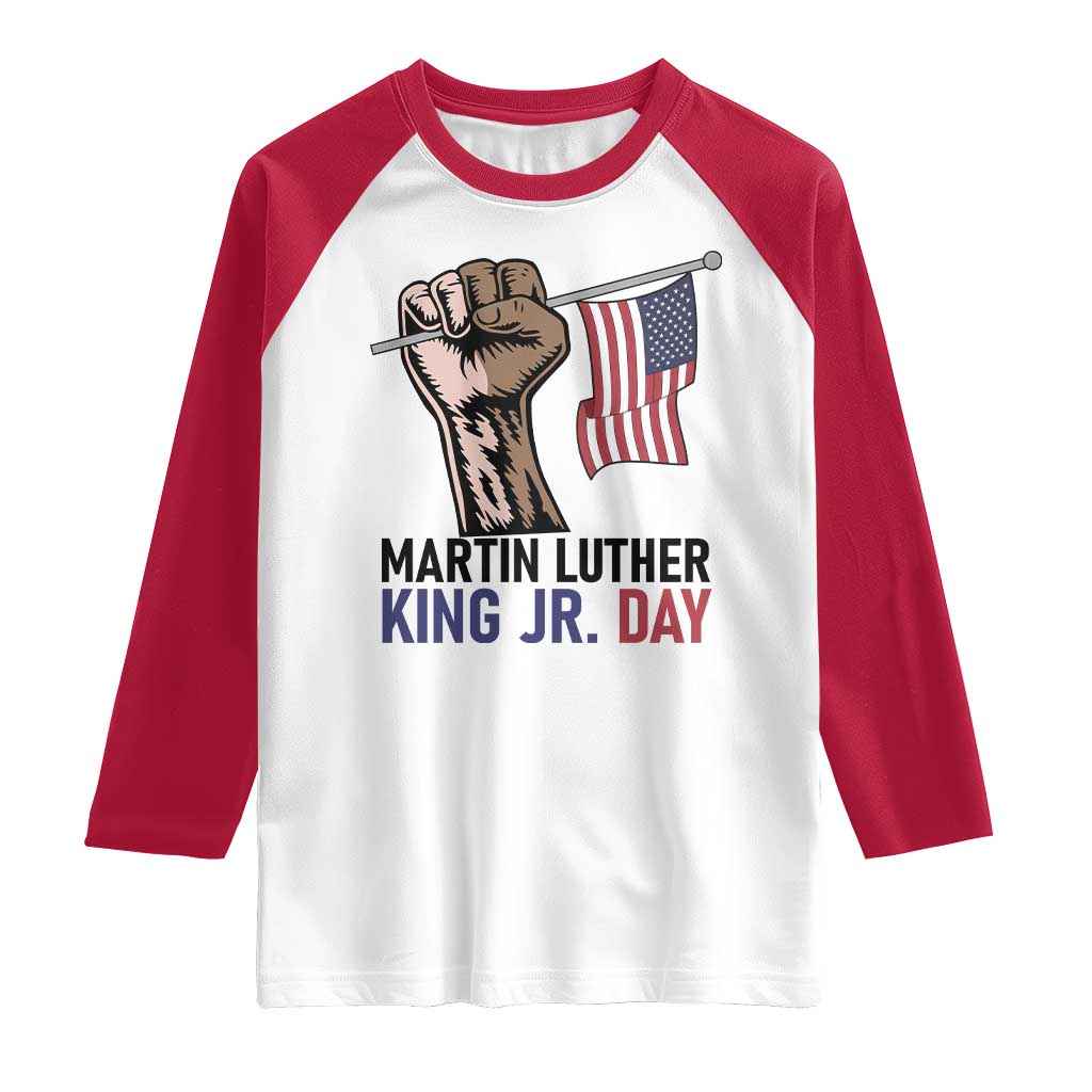 Martin Luther King Jr Raglan Shirt Black History Month - Wonder Print Shop
