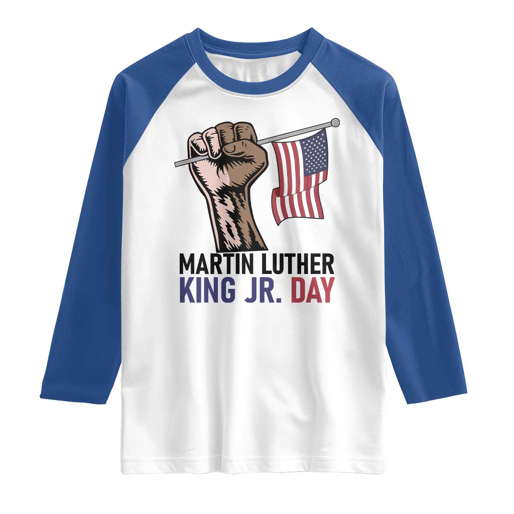 Martin Luther King Jr Raglan Shirt Black History Month - Wonder Print Shop