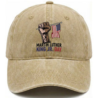 Martin Luther King Jr Washed Cotton Baseball Cap Black History Month