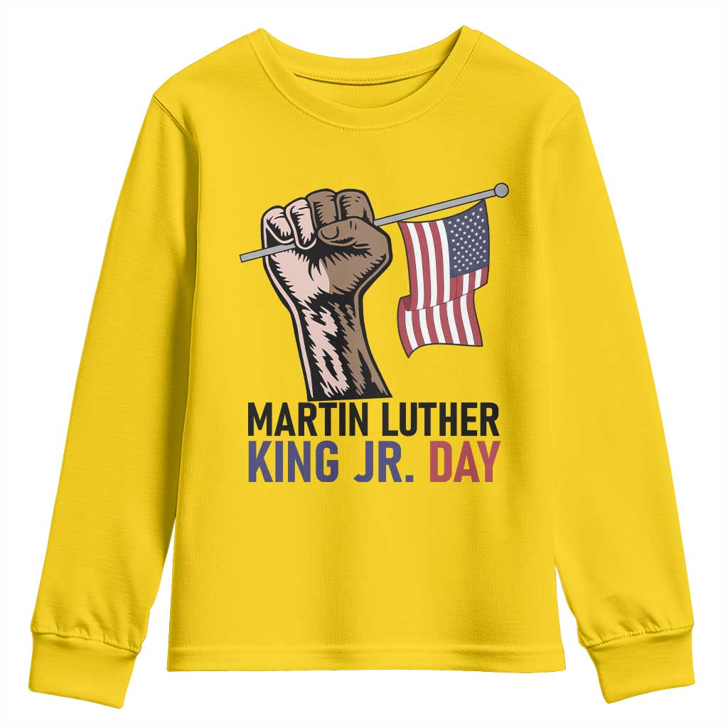 Martin Luther King Jr Youth Sweatshirt Black History Month - Wonder Print Shop
