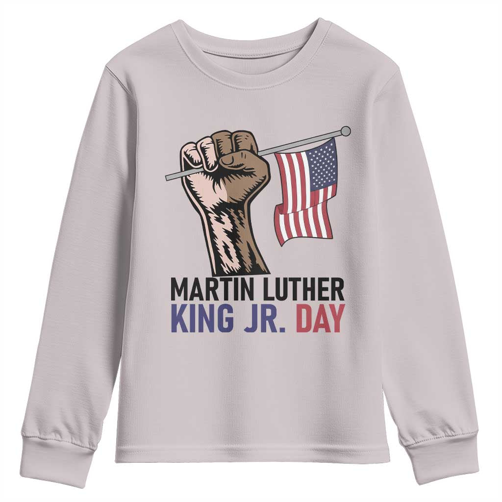 Martin Luther King Jr Youth Sweatshirt Black History Month - Wonder Print Shop