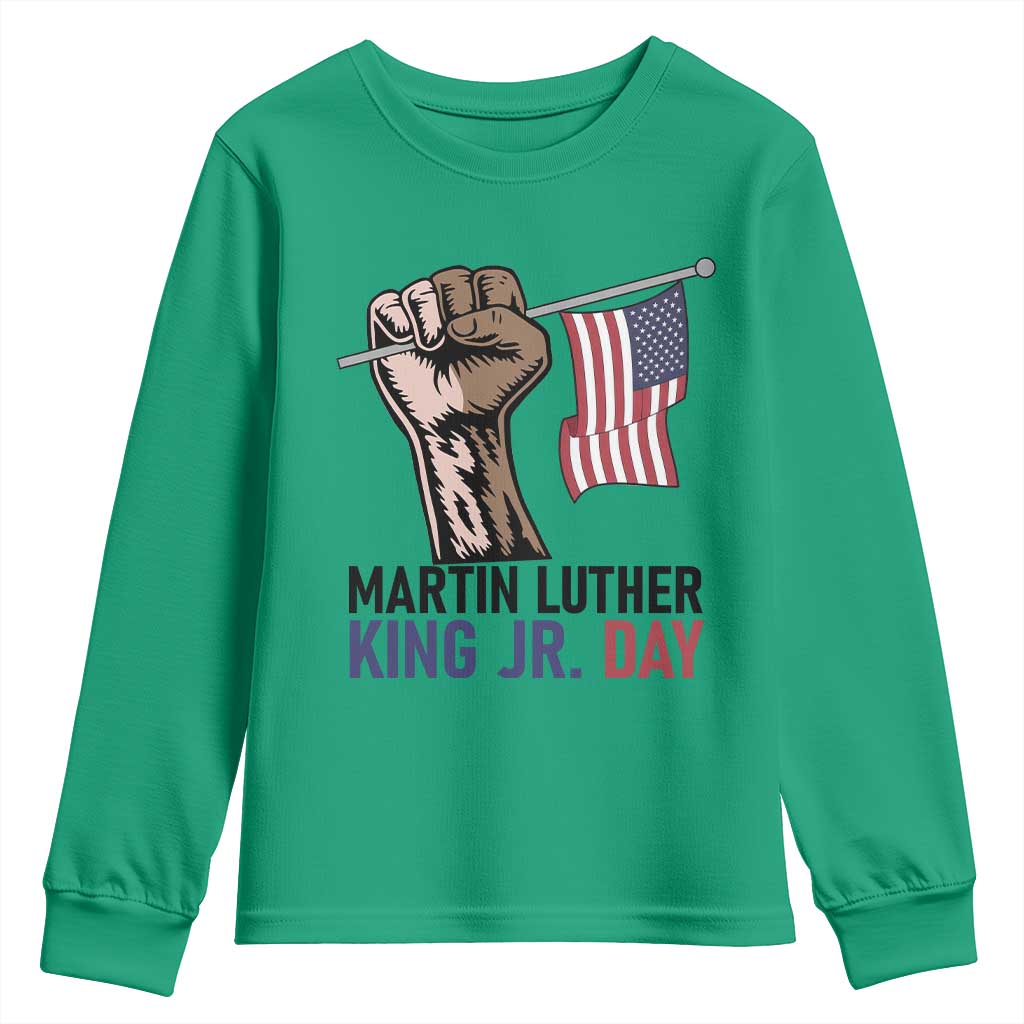 Martin Luther King Jr Youth Sweatshirt Black History Month - Wonder Print Shop