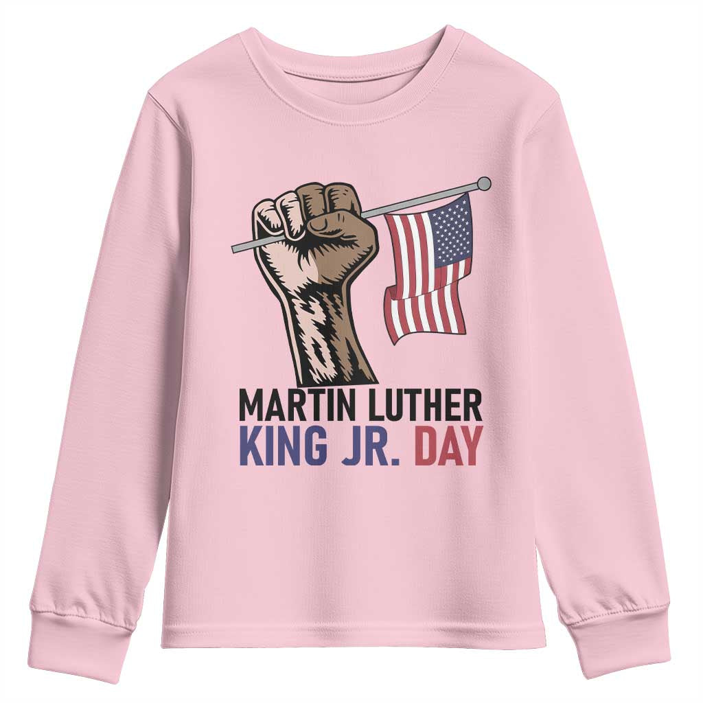 Martin Luther King Jr Youth Sweatshirt Black History Month - Wonder Print Shop