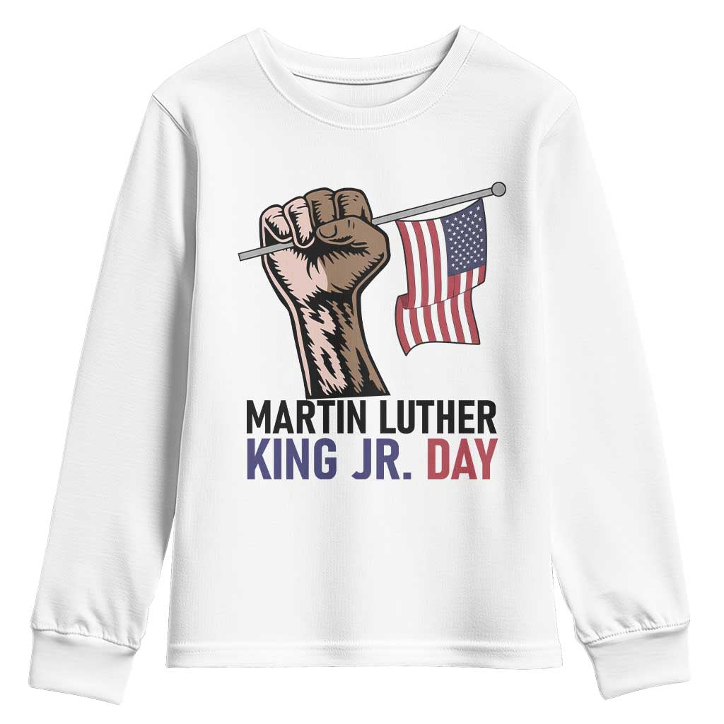 Martin Luther King Jr Youth Sweatshirt Black History Month - Wonder Print Shop