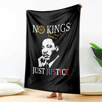 Martin Luther King Jr Throw Blanket No Kings Just Justice - Wonder Print Shop