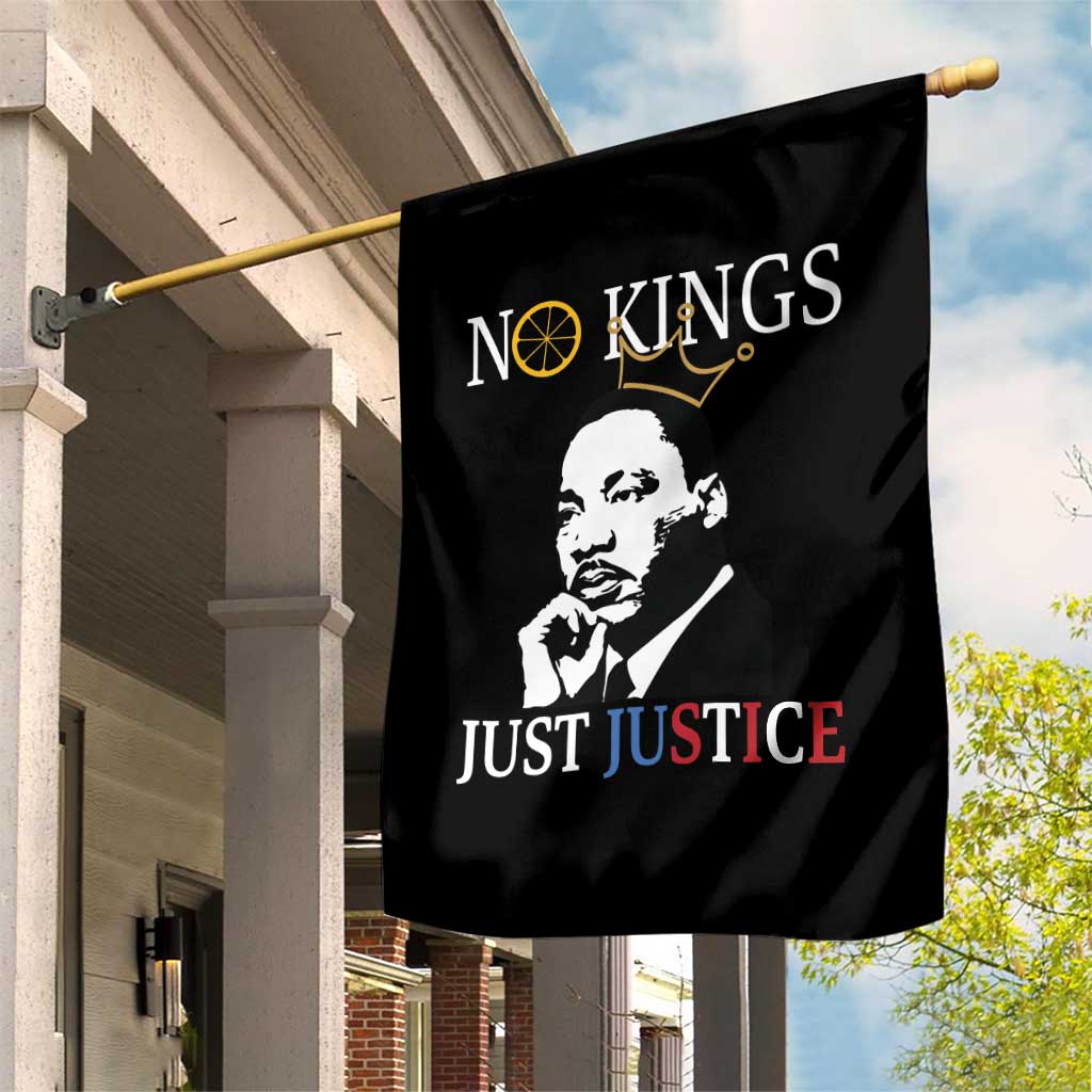 Martin Luther King Jr Garden Flag No Kings Just Justice - Wonder Print Shop