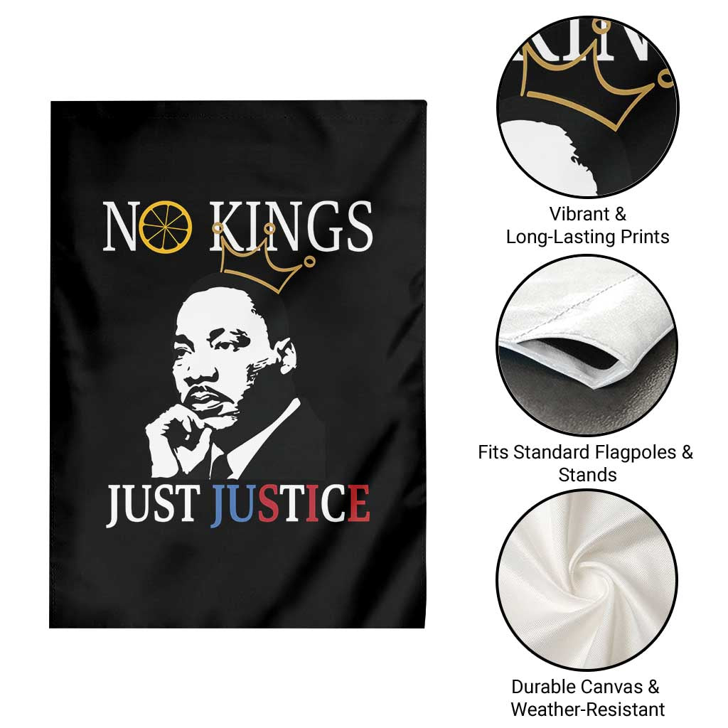 Martin Luther King Jr Garden Flag No Kings Just Justice - Wonder Print Shop