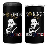 Martin Luther King Jr 4 in 1 Can Cooler Tumbler No Kings Just Justice - Wonder Print Shop